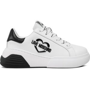 Sneakersy LOVE MOSCHINO JA15105G1HIA110A Bianco/Nero