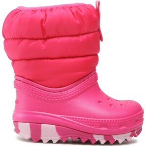 Sněhule Crocs Classic Neo Puff Boot T 207683 Candy Pink
