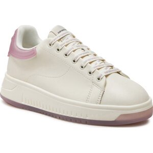 Sneakersy Emporio Armani X3X024 XR128 C659 Off White/Violet Ice
