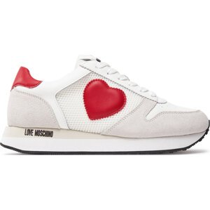 Sneakersy LOVE MOSCHINO JA15493G0IIQ810A Bco Rosso