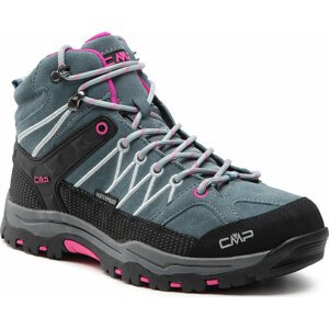 Trekingová obuv CMP Kids Rigel Mid Trekking Shoes Wp 3Q12944J Minerl Green/Purple Fljo 14EM