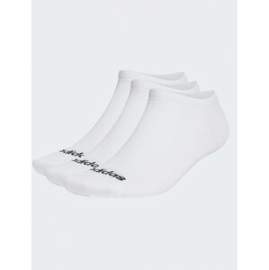 Kotníkové ponožky Unisex adidas Thin Linear Low-Cut Socks 3 Pairs HT3447 white/black