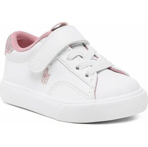 Sneakersy Polo Ralph Lauren Theron V Ps RF104102 White Smooth PU/Lt Pink/Glitter w/ Lt Pink PP