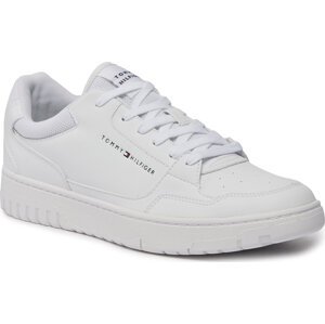 Sneakersy Tommy Hilfiger Th Basket Core Leather Ess FM0FM05040 White YBS