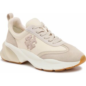 Sneakersy Tory Burch Good Luck Trainer 83833 French Pearl/Dulce De Leche/Biscotti 700
