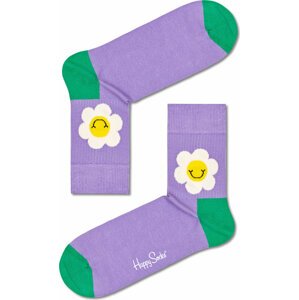 Klasické ponožky Unisex Happy Socks SMD13-5000 Fialová