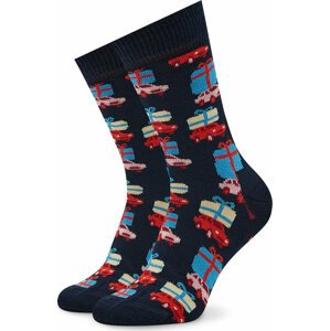 Vysoké dětské ponožky Happy Socks KHDS01-6500 Tmavomodrá