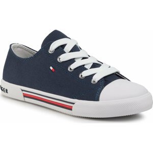Plátěnky Tommy Hilfiger Low Cut Lace-Up Sneaker T3X4-30692-0890 S Blue 800
