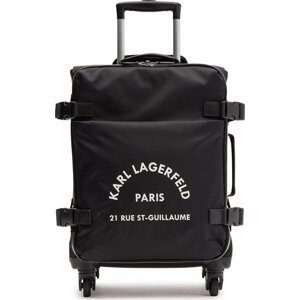 Malý textilní kufr KARL LAGERFELD 225M3022 Black