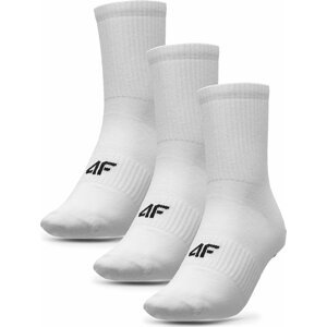 Sada 3 párů pánských vysokých ponožek 4F 4FAW23USOCM205 10S