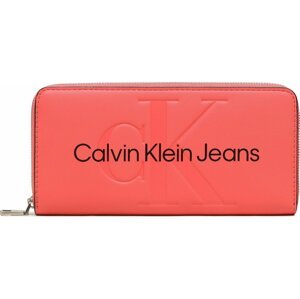 Velká dámská peněženka Calvin Klein Jeans Sculpted Mono Zip Around Mono K60K607634 TCO