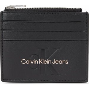 Pouzdro na kreditní karty Calvin Klein Jeans Sculpted Cardcase 6Cc Mono K60K608399 Black With Rose 01F