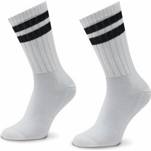 Sada 2 párů pánských vysokých ponožek Converse E744W Bílá