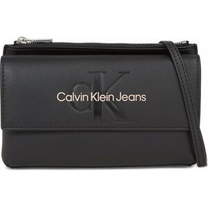 Kabelka Calvin Klein Jeans Sculpted Ew Flap Xbody Mono K60K610579 Black With Rose 01F
