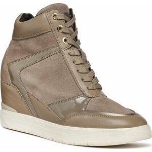 Sneakersy Geox D Maurica D35PRB 02285 C6692 Dk Taupe