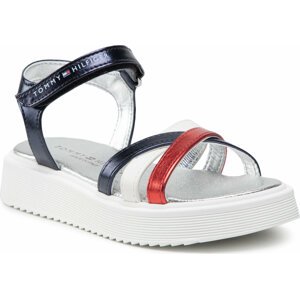 Sandály Tommy Hilfiger Velcro Sandal T4A2-32184-0371 M Blue/White/Red Y004