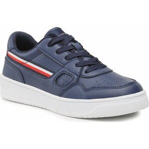 Sneakersy Tommy Hilfiger Stripes Low Cut Lace-Up Sneaker T3X9-32848-1355 S Blue 800