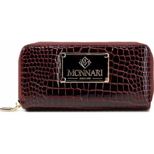 Velká dámská peněženka Monnari PUR0130-M05 Burgundy Croco