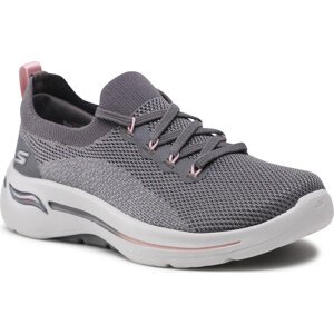 Sneakersy Skechers Go Walk Arch Fit 124863/GYPK Gray/Pink