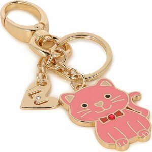 Přívěsek Liu Jo Cat Key Ring AF3266 A0001 Gold/Pink S1407
