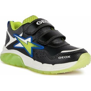 Sneakersy Geox J Spaziale Boy J36CQA 0BU11 C0802 D Black/Lime