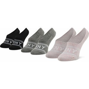 Sada 3 párů dámských ponožek DKNY Isabella S4_0009T_DKY Grey/Black/Pink