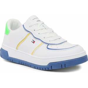 Sneakersy Tommy Hilfiger Low Cut Lace-Up Sneaker T3X9-32873-1355 S White/Multicolor X256