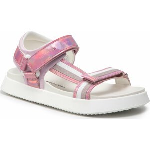 Sandály Tommy Hilfiger Velcro Sandal T3A2-32180-1382 S Pink/White X054