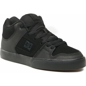 Sneakersy DC Pure Mid ADYS400082 Black/Black/Gum (Kkg)