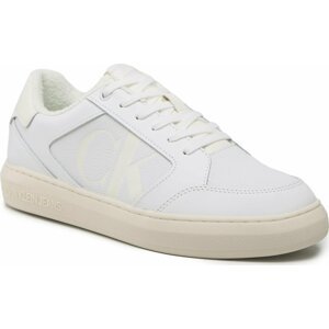 Sneakersy Calvin Klein Jeans Casual Cupsole Lth-Pu Mono YM0YM00573 White/Ivory 0K7