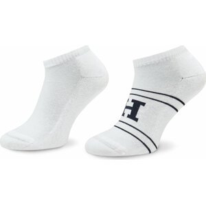 Sada 2 párů pánských nízkých ponožek Tommy Hilfiger 701224100 White 001