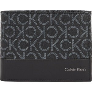 Pánská peněženka Calvin Klein Subtle Mono Trifold 10Cc W/Coin K50K509238 Black Classic Mono 01H