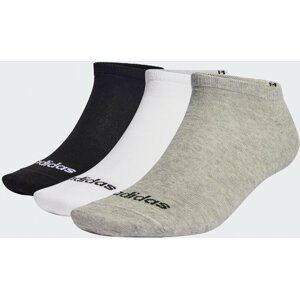 Kotníkové ponožky Unisex adidas Thin Linear Low-Cut Socks 3 Pairs IC1300 medium grey heather/white/black