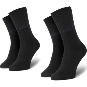 Sada 2 párů dámských vysokých ponožek Tom Tailor 9702 Black 610