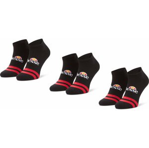 Sada 3 párů dámských nízkých ponožek Ellesse Melna SAAC0876 Black 011