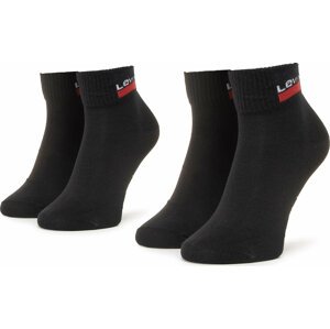 Sada 2 párů nízkých ponožek unisex Levi's® 37157-0161 Black