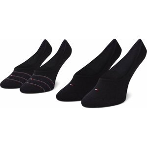 Sada 2 párů dámských ponožek Tommy Hilfiger 100002819 Navy 002