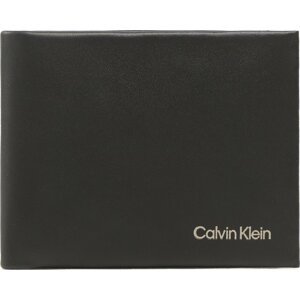 Velká pánská peněženka Calvin Klein Ck Concise Bifold 6Cc W/Bill K50K510597 Černá