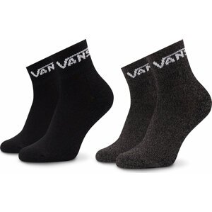 Sada 2 párů dětských vysokých ponožek Vans Drop V Classic VN0A7PTC Black BLK1