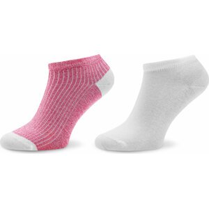 Sada 2 párů dámských nízkých ponožek Tommy Hilfiger 701222651 Light Pink 003