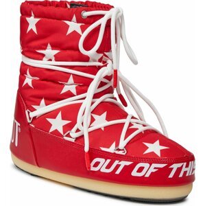 Sněhule Moon Boot Light Low Stars 14601700002 Red / White 002