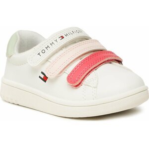 Sneakersy Tommy Hilfiger Low Cut Velcro Sneaker T1A9-32710-1355 M White/Multicolor X256