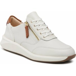 Sneakersy Clarks Un Rio Zip 261673724 White Leather