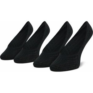 Sada 2 párů dámských ponožek Tommy Hilfiger 701218397 Black 004