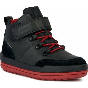 Kozačky Geox J Charz Boy B Abx J36F3A 0MEFU C0048 S Black/Red