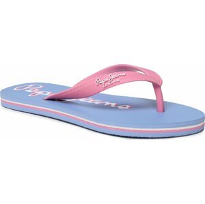 Žabky Pepe Jeans Bay Beach Claic Brand W PLS70143 Bright Pink 338