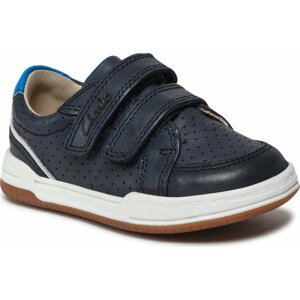 Sneakersy Clarks Fawn Solo T 261589886 Navy Leather
