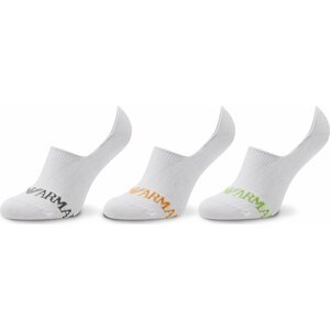 Sada 3 párů pánských ponožek Emporio Armani 306227 2F254 60210 Bianco/Bianco/Bianco