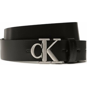 Dámský pásek Calvin Klein Round Mono Lthr Belt 30mm K60K610894 BDS
