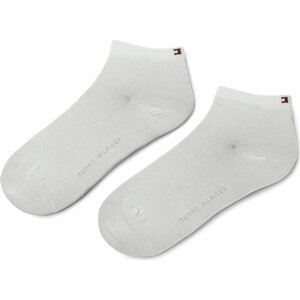 Sada 2 párů dámských nízkých ponožek Tommy Hilfiger Dobotex BV 373001001 White 300